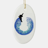 SNOWBOARD DE PIPES KERAMISCH ORNAMENT (Rechts)