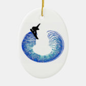 SNOWBOARD DE PIPES KERAMISCH ORNAMENT (Voorkant)