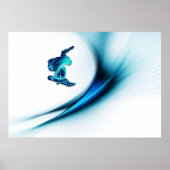 Snowboard design afdrukken poster (Voorkant)