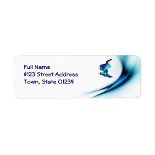 Snowboard Design Mailing Label