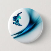 Snowboard Design Round Button (Voorkant)