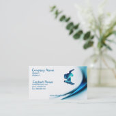 Snowboard Design Visitekaartje (Staand voorkant)