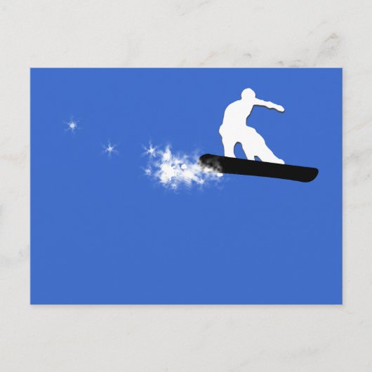 snowboard. eenvoudig. briefkaart (Voorkant)