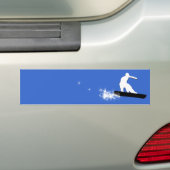 snowboard. eenvoudig. bumpersticker (Op auto)