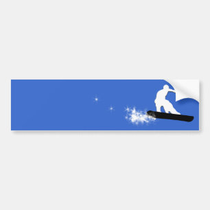 snowboard. eenvoudig. bumpersticker