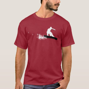 snowboard. eenvoudig. t-shirt
