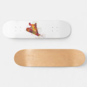 snowboard en acuarela persoonlijk skateboard (Horizontaal)