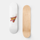 snowboard en acuarela persoonlijk skateboard (Voorkant)
