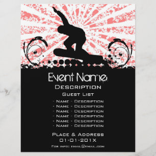 Snowboard Event Promotie Flyer