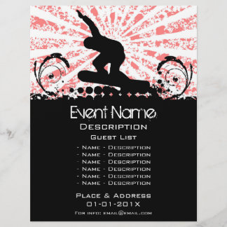 Snowboard Event Promotie Flyer