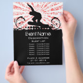 Snowboard Event Promotie Flyer (Hand)