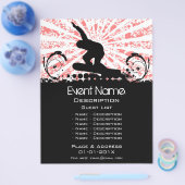 Snowboard Event Promotie Flyer (Enkel)