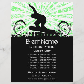 Snowboard Event Promotion Flyer