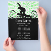 Snowboard Event Promotion Flyer (Hand)