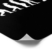 Snowboard evolutie van Man Boarder Monkey Ape naar Poster (Hoek)