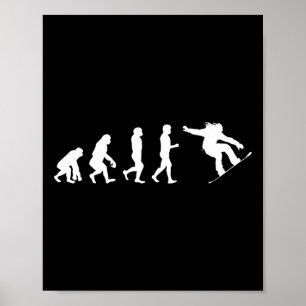 Snowboard Evolution - Schaatsen liefhebbers Snowbo Poster