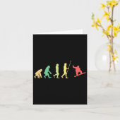 Snowboard Evolution Snowboarder Winter Snowboardin Kaart (Gele Bloem)