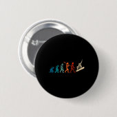 Snowboard Evolution Snowboarder Winter Snowboardin Ronde Button 5,7 Cm (Voorkant /achterkant)