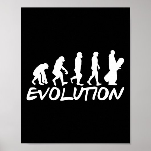 Snowboard Evolution Snowboarding Poster (Voorkant)