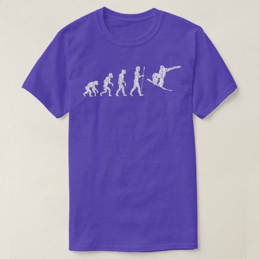 Snowboard Evolution Snowboarding T-shirt (Design voorkant)