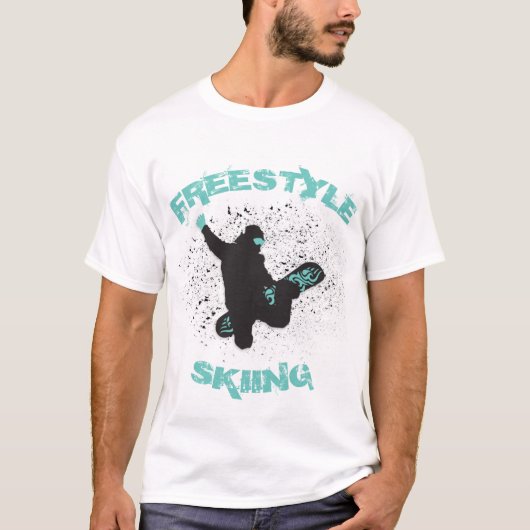 Snowboard Extreme Sport Freestyle Skiën T-shirt (Voorkant)