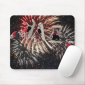 Snowboard Fireworks Mousepad Muismat (Met muis)