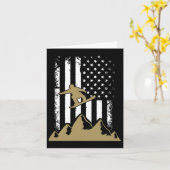 Snowboard Flag Winter Snowboarden Sport Ski Gift Kaart (Gele Bloem)