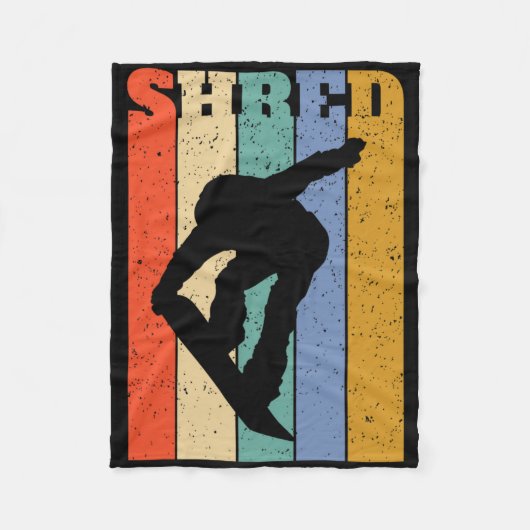 snowboard fleece deken (Voorkant)