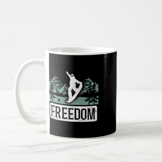 Snowboard  Freedom Koffiemok (Links)