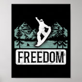 Snowboard  Freedom Poster (Voorkant)