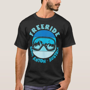 Snowboard Freeride Masker St Anton Oostenrijk T-shirt