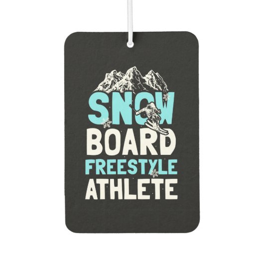 Snowboard Freestyle Athlete Luchtverfrisser (Voorkant)