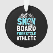 Snowboard Freestyle Athlete Ornament (voorkant)