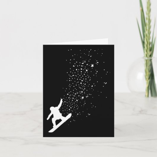 Snowboard Freestyle Snowboarder Gift Kaart (Voorkant)