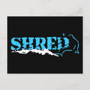 snowboard : geslepen briefkaart