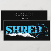 snowboard : geslepen kaart (Voorkant / Achterkant)