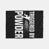 Snowboard getriggerd door poeder 1 fleece deken (Voorkant (Horizontaal))