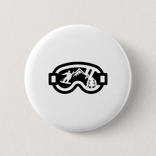Snowboard Goggles Mountain Snowboarding Ronde Button 5,7 Cm (Voorkant)