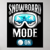 Snowboard  Goggles Poster (Voorkant)