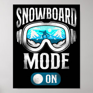 Snowboard  Goggles Poster