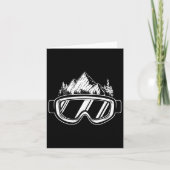 Snowboard Goggles - Wintersport Wedstrijd Snowb Kaart (Voorkant)