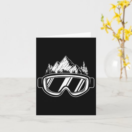 Snowboard Goggles - Wintersport Wedstrijd Snowb Kaart (Gele Bloem)