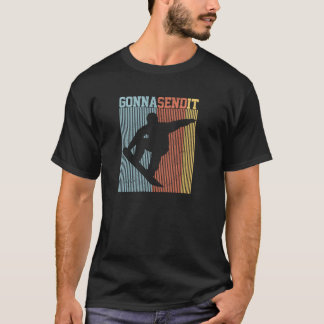 Snowboard Gonna Send It Vintage Retro Freestyle Sn T-shirt