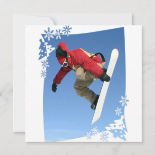 Snowboard Grab Invitation Kaart