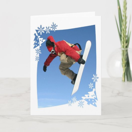 Snowboard Grab Wenskaart Kaart (Voorkant)