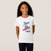 Snowboard Grafische Kinderen T-Shirt (Voorkant volledig)