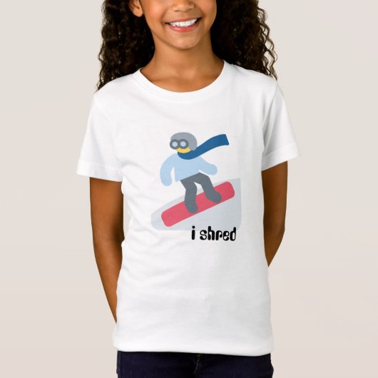 Snowboard Grafische Kinderen T-Shirt (Voorkant)