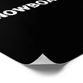 Snowboard Grappig Distressed Look Snowboarden Poster (Hoek)