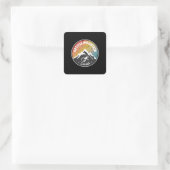 Snowboard Grouse Mountain Canada Vierkante Sticker (Tas)