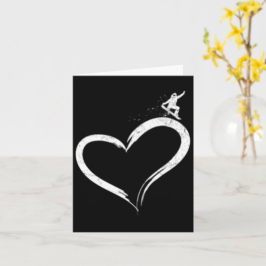 Snowboard  Hart Kaart (Gele Bloem)